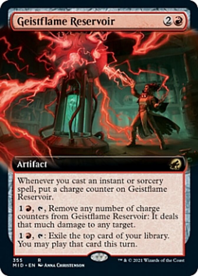 Geistflame Reservoir (Extended Art) [Innistrad: Midnight Hunt] | Fandemonia Ltd