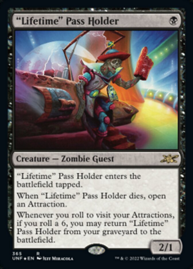 "Lifetime" Pass Holder (Galaxy Foil) [Unfinity] | Fandemonia Ltd