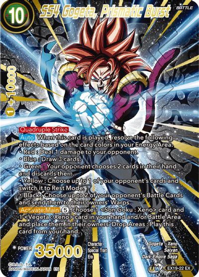 SS4 Gogeta, Prismatic Burst (EX19-22) [Special Anniversary Set 2021] | Fandemonia Ltd