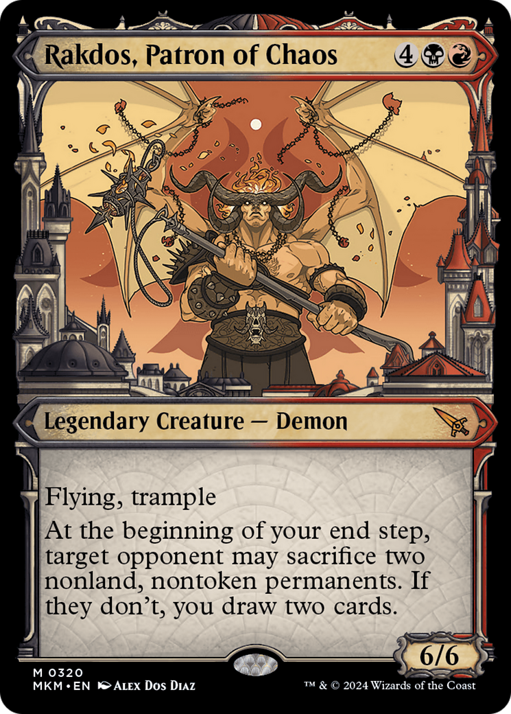 Rakdos, Patron of Chaos (Showcase) (0320) [Murders at Karlov Manor] | Fandemonia Ltd