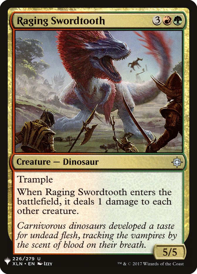 Raging Swordtooth [Mystery Booster] | Fandemonia Ltd
