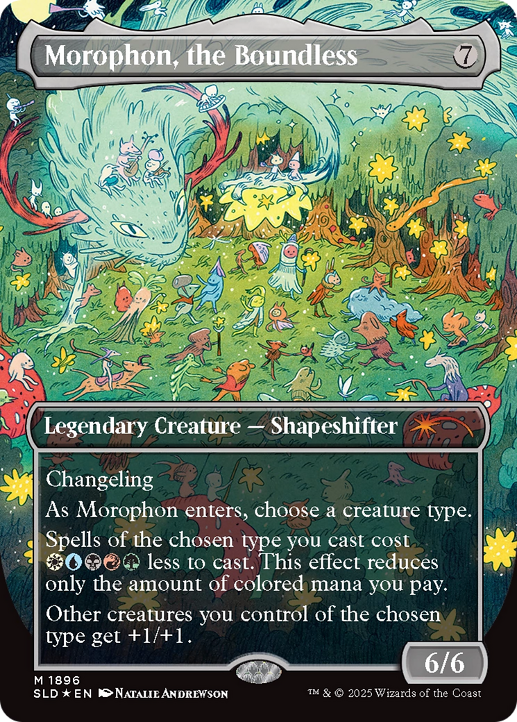 Morophon, the Boundless (Display Commander) - Thick Stock (Double Rainbow Foil) [Secret Lair Drop Series] | Fandemonia Ltd