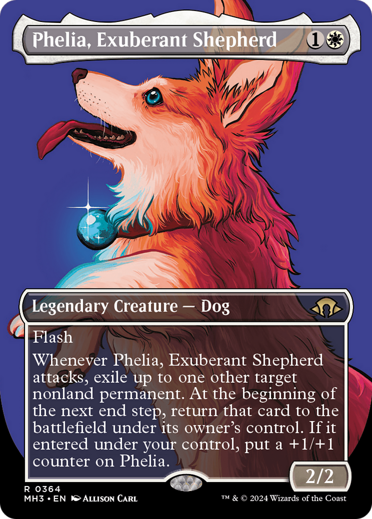 Phelia, Exuberant Shepherd (Borderless) [Modern Horizons 3] | Fandemonia Ltd