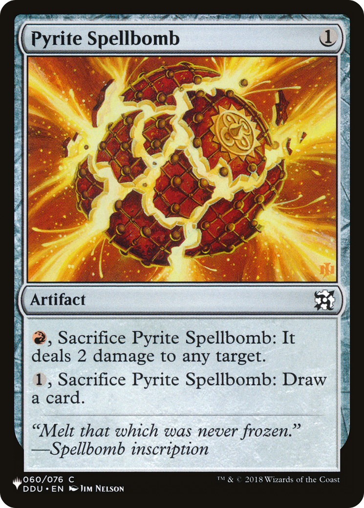 Pyrite Spellbomb [The List] | Fandemonia Ltd