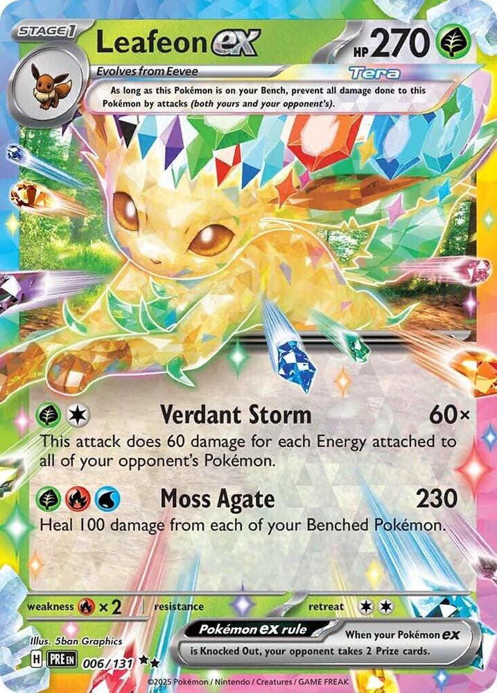 Leafeon ex (006/131) [Scarlet & Violet: Prismatic Evolutions] | Fandemonia Ltd
