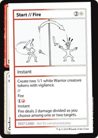 Start // Fire (2021 Edition) [Mystery Booster Playtest Cards] | Fandemonia Ltd