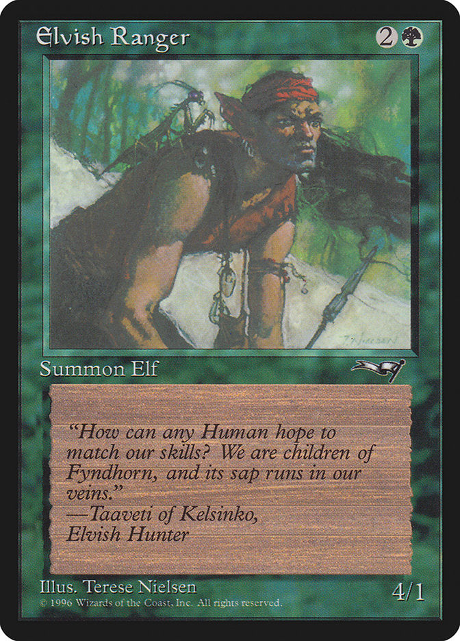 Elvish Ranger (Insect on Back) [Alliances] | Fandemonia Ltd