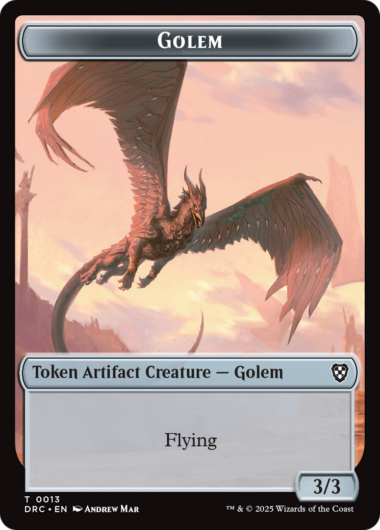 Construct // Golem (0013) Double-Sided Token [Aetherdrift Tokens] | Fandemonia Ltd