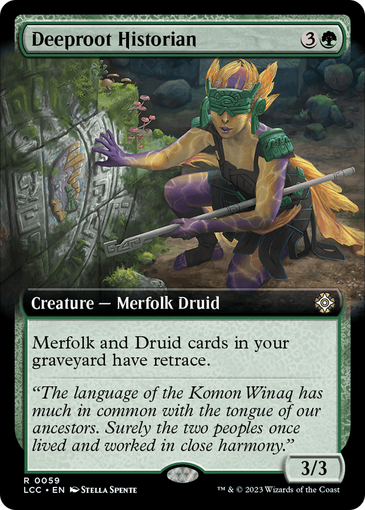 Deeproot Historian (Extended Art) [The Lost Caverns of Ixalan Commander] | Fandemonia Ltd