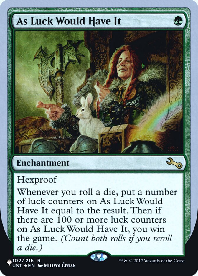 As Luck Would Have It (Unfinity Foil Edition) [The List] | Fandemonia Ltd