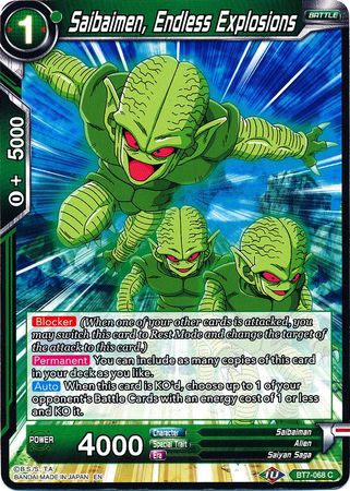 Saibaimen, Endless Explosions (BT7-068) [Assault of the Saiyans] | Fandemonia Ltd