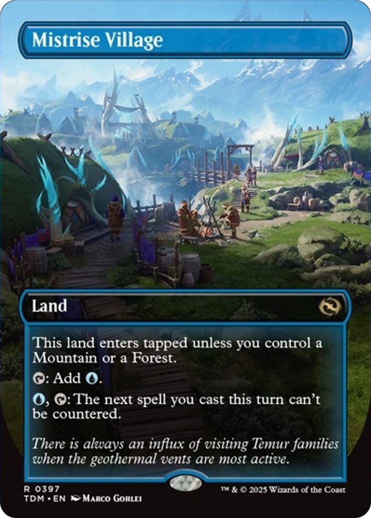 Mistrise Village (Borderless) [Tarkir: Dragonstorm] | Fandemonia Ltd