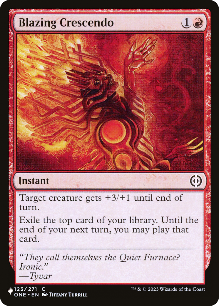 Blazing Crescendo [The List] | Fandemonia Ltd