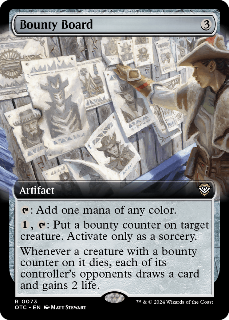 Bounty Board (Extended Art) [Outlaws of Thunder Junction Commander] | Fandemonia Ltd