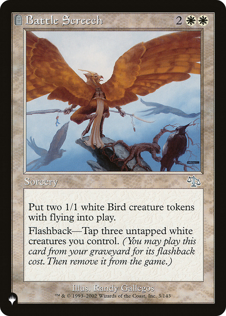 Battle Screech [The List] | Fandemonia Ltd