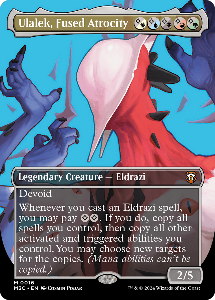 Ulalek, Fused Atrocity (Borderless) [Modern Horizons 3 Commander] | Fandemonia Ltd