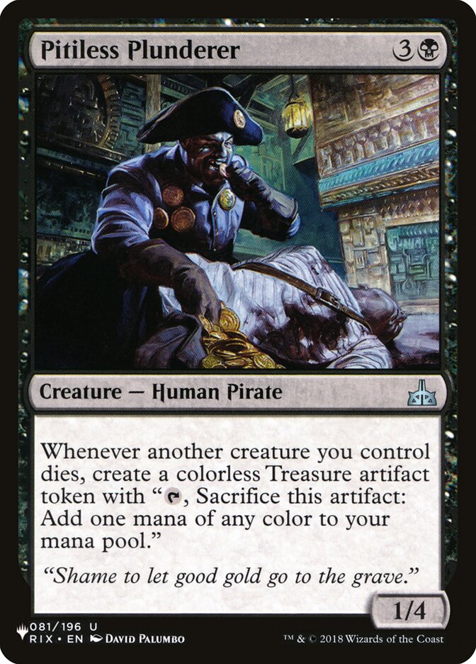 Pitiless Plunderer [The List] | Fandemonia Ltd
