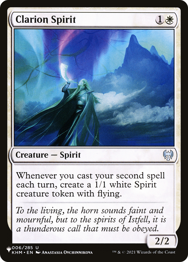 Clarion Spirit [The List] | Fandemonia Ltd