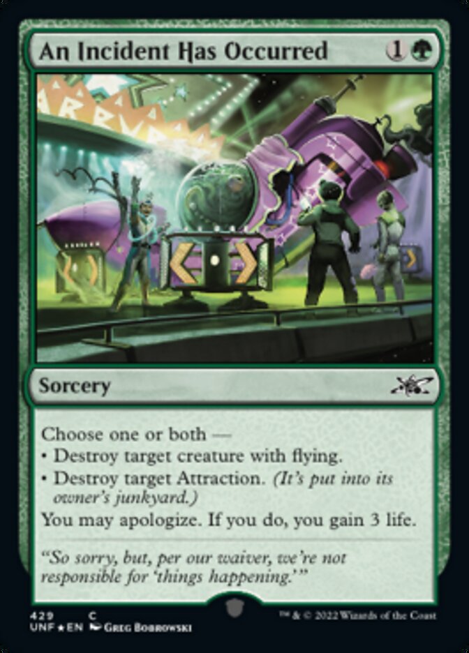 An Incident Has Occurred (Galaxy Foil) [Unfinity] | Fandemonia Ltd