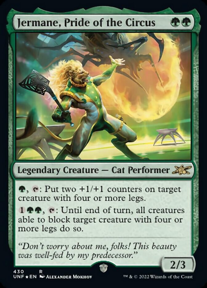 Jermane, Pride of the Circus (Galaxy Foil) [Unfinity] | Fandemonia Ltd