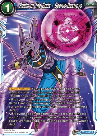 Realm of the Gods - Beerus Destroys (BT16-045) [Realm of the Gods] | Fandemonia Ltd