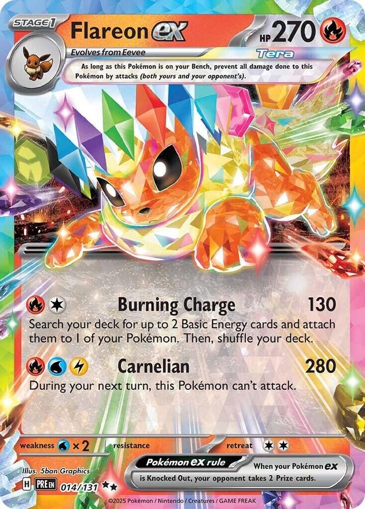 Flareon ex (014/131) [Scarlet & Violet: Prismatic Evolutions] | Fandemonia Ltd