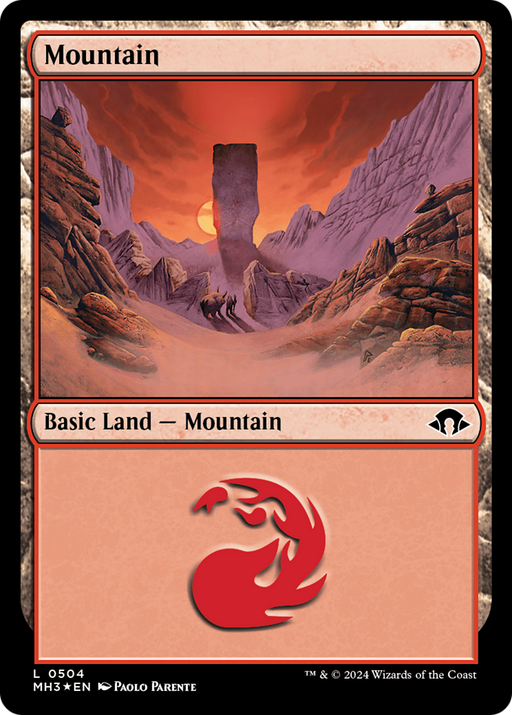 Mountain (0504) (Ripple Foil) [Modern Horizons 3] | Fandemonia Ltd
