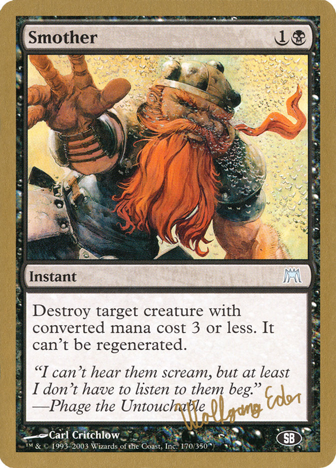 Smother (Wolfgang Eder) (SB) [World Championship Decks 2003] | Fandemonia Ltd