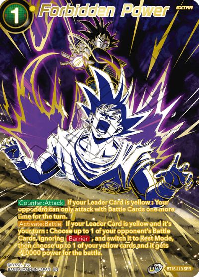 Forbidden Power (SPR) (BT15-119) [Saiyan Showdown] | Fandemonia Ltd