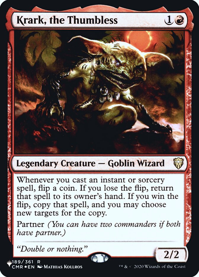 Krark, the Thumbless [Secret Lair: Heads I Win, Tails You Lose] | Fandemonia Ltd