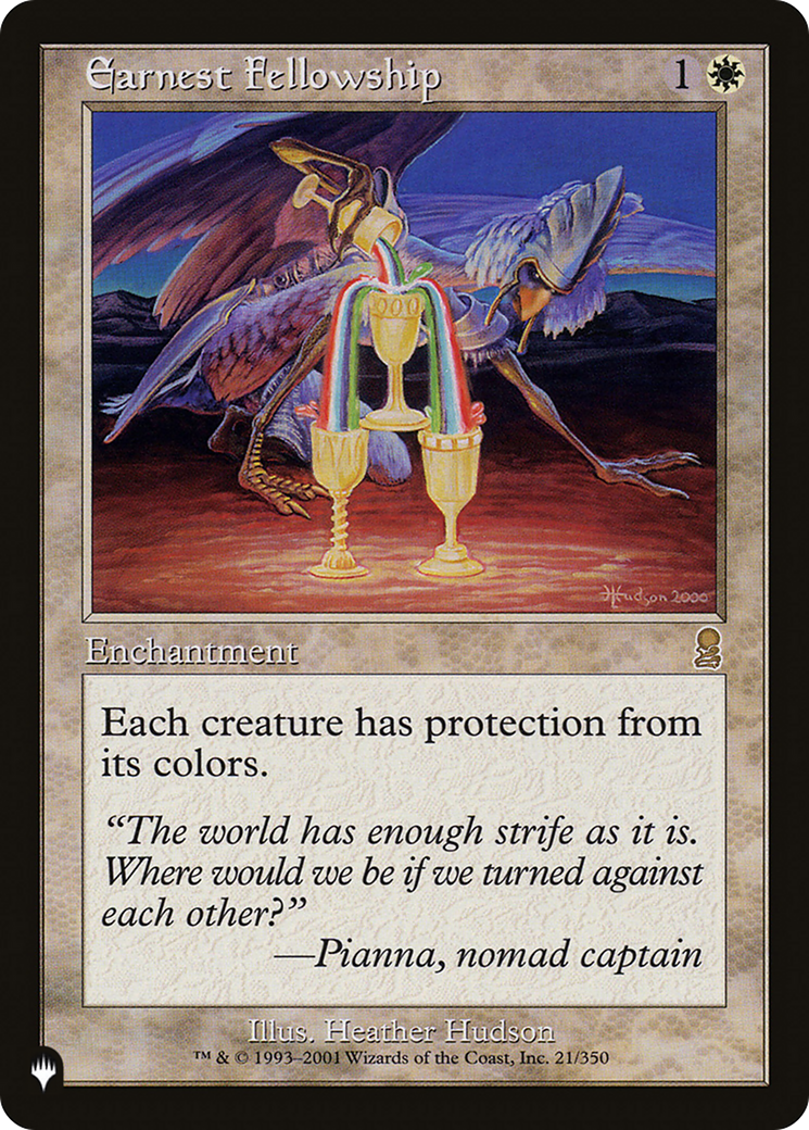 Earnest Fellowship [The List] | Fandemonia Ltd