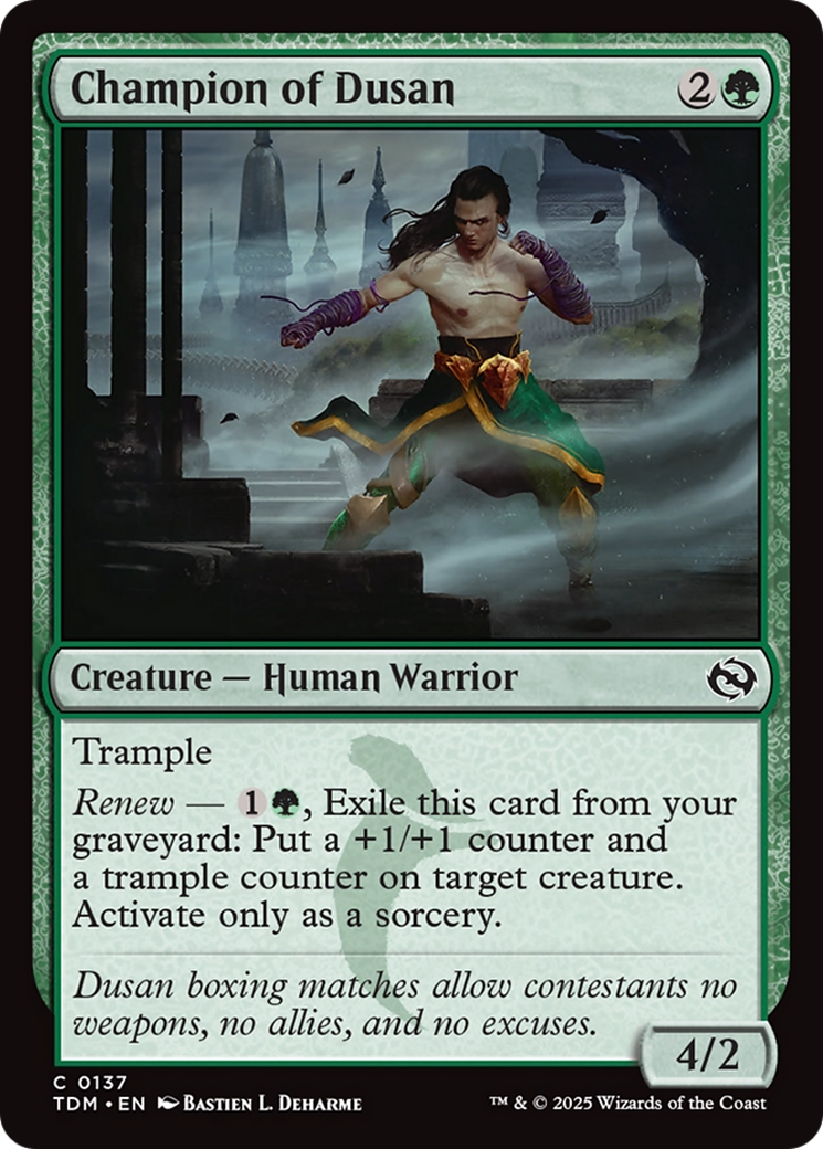 Champion of Dusan [Tarkir: Dragonstorm] | Fandemonia Ltd