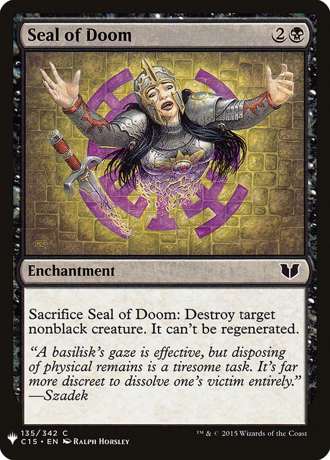Seal of Doom [Mystery Booster] | Fandemonia Ltd