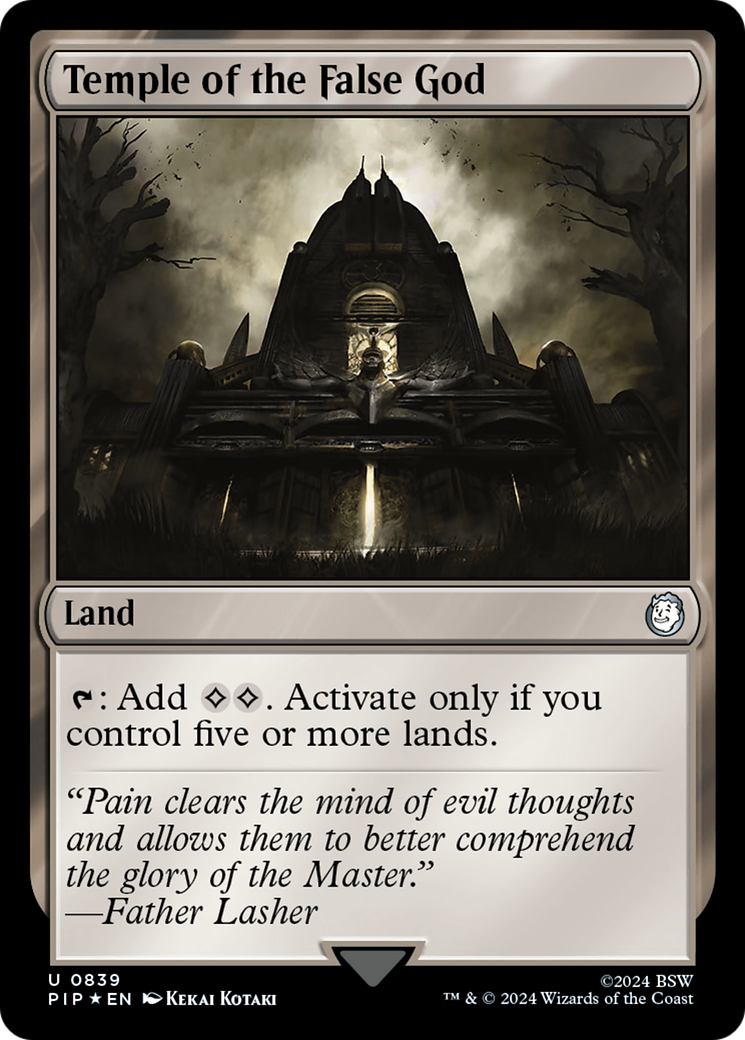 Temple of the False God (Surge Foil) [Fallout] | Fandemonia Ltd