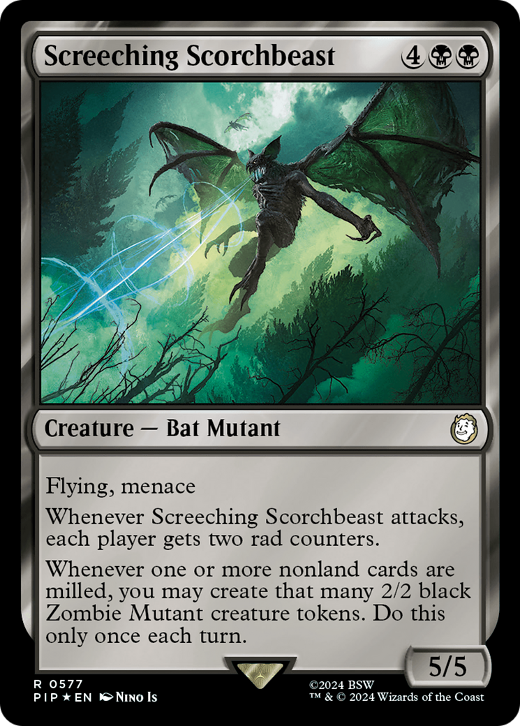 Screeching Scorchbeast (Surge Foil) [Fallout] | Fandemonia Ltd