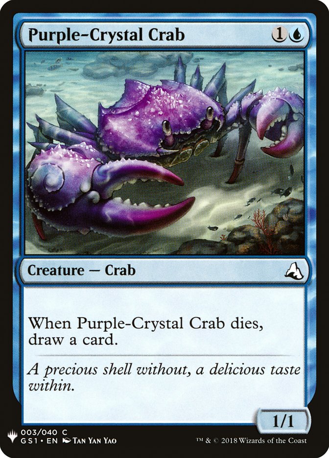 Purple-Crystal Crab [Mystery Booster] | Fandemonia Ltd
