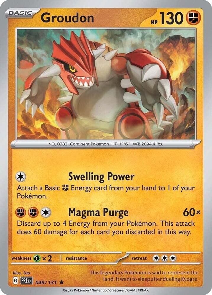 Groudon (049/131) [Scarlet & Violet: Prismatic Evolutions] | Fandemonia Ltd