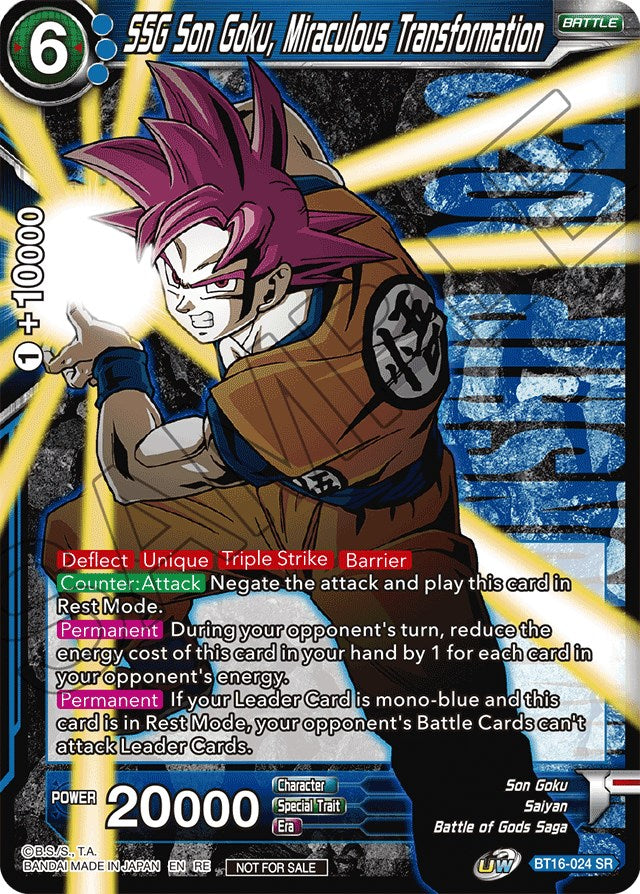 SSG Son Goku, Miraculous Transformation (Championship 2022) (BT15-024) [Promotion Cards] | Fandemonia Ltd