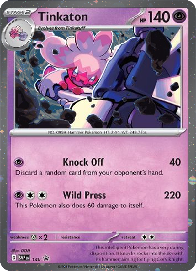 Tinkaton (SVP140) (Cosmos Holo) [Scarlet & Violet: Black Star Promos] | Fandemonia Ltd