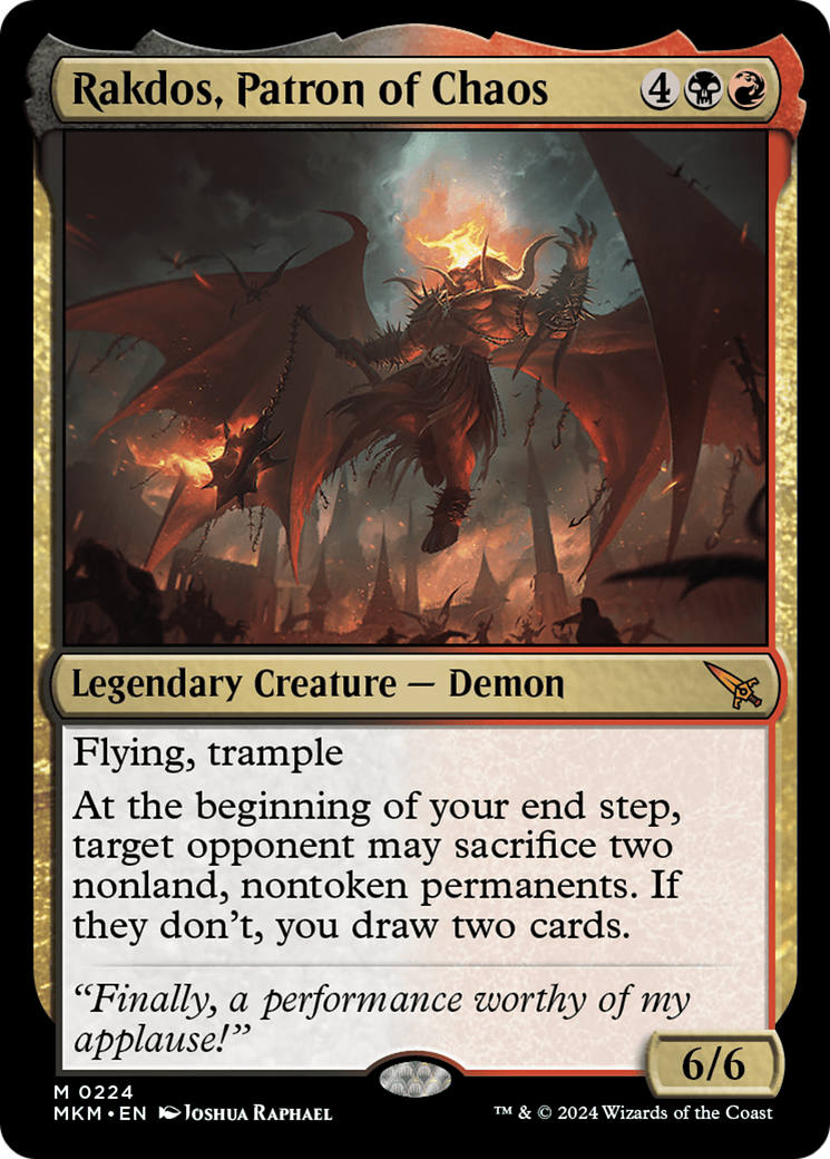 Rakdos, Patron of Chaos [Murders at Karlov Manor] | Fandemonia Ltd