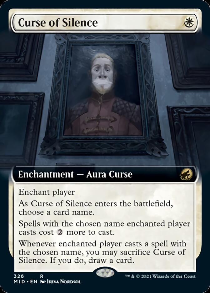 Curse of Silence (Extended Art) [Innistrad: Midnight Hunt] | Fandemonia Ltd