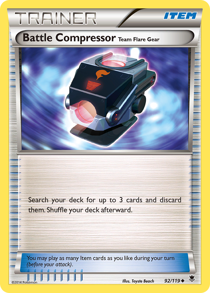 Battle Compressor Team Flare Gear (92/119) [XY: Phantom Forces] | Fandemonia Ltd