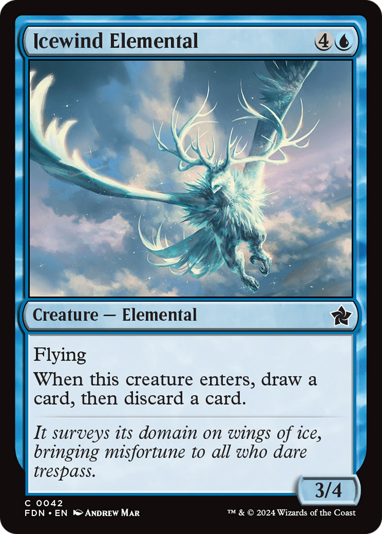 Icewind Elemental [Foundations] | Fandemonia Ltd