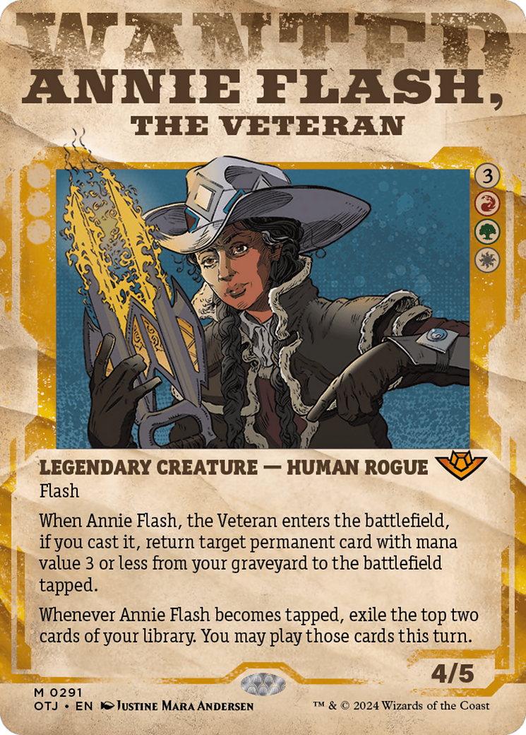 Annie Flash, the Veteran (Showcase) [Outlaws of Thunder Junction] | Fandemonia Ltd