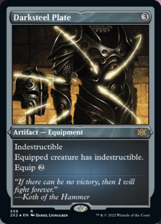 Darksteel Plate (Foil Etched) [Double Masters 2022] | Fandemonia Ltd