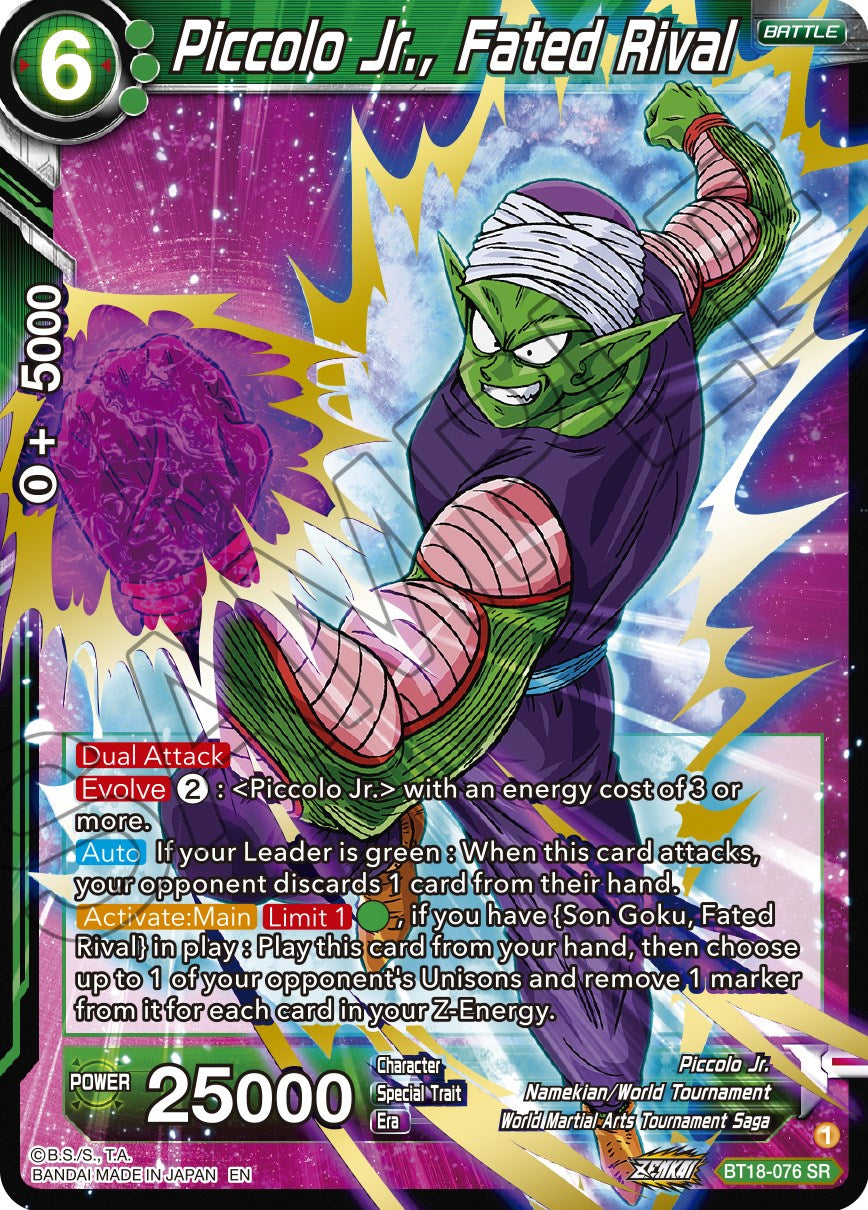 Piccolo Jr., Fated Rival (BT18-076) [Dawn of the Z-Legends] | Fandemonia Ltd