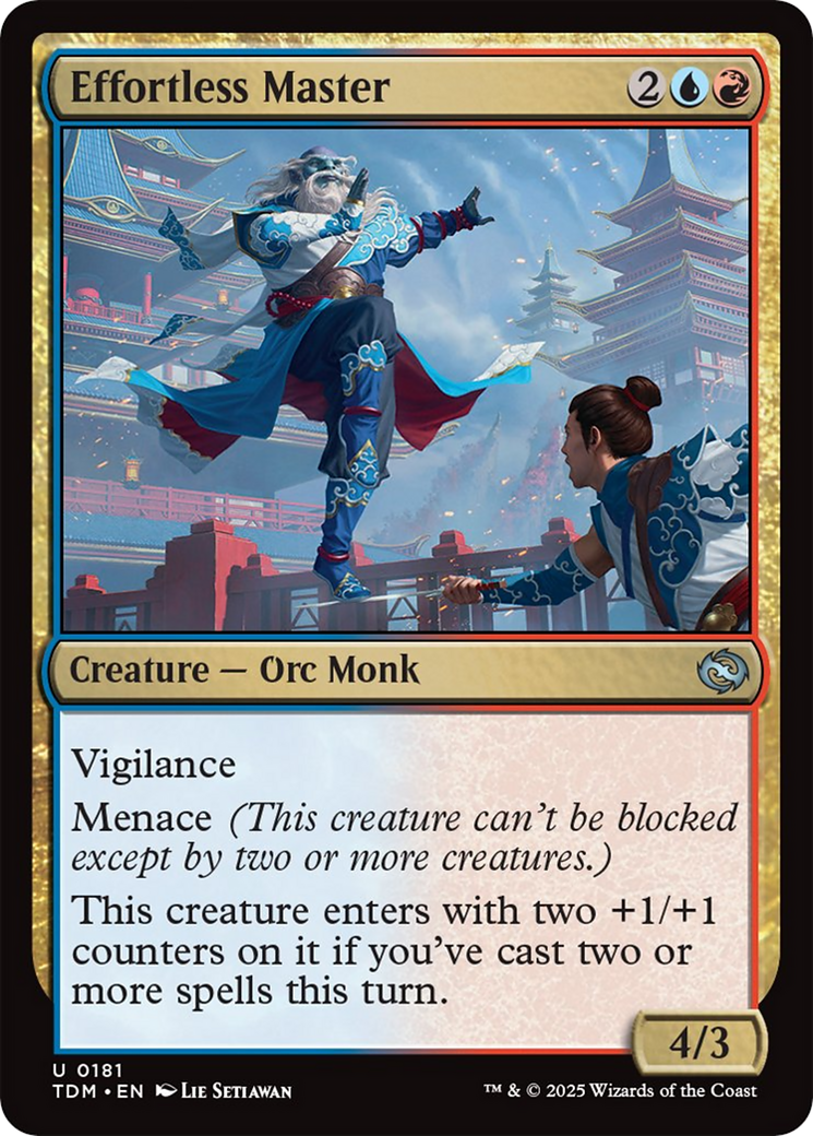 Effortless Master [Tarkir: Dragonstorm] | Fandemonia Ltd