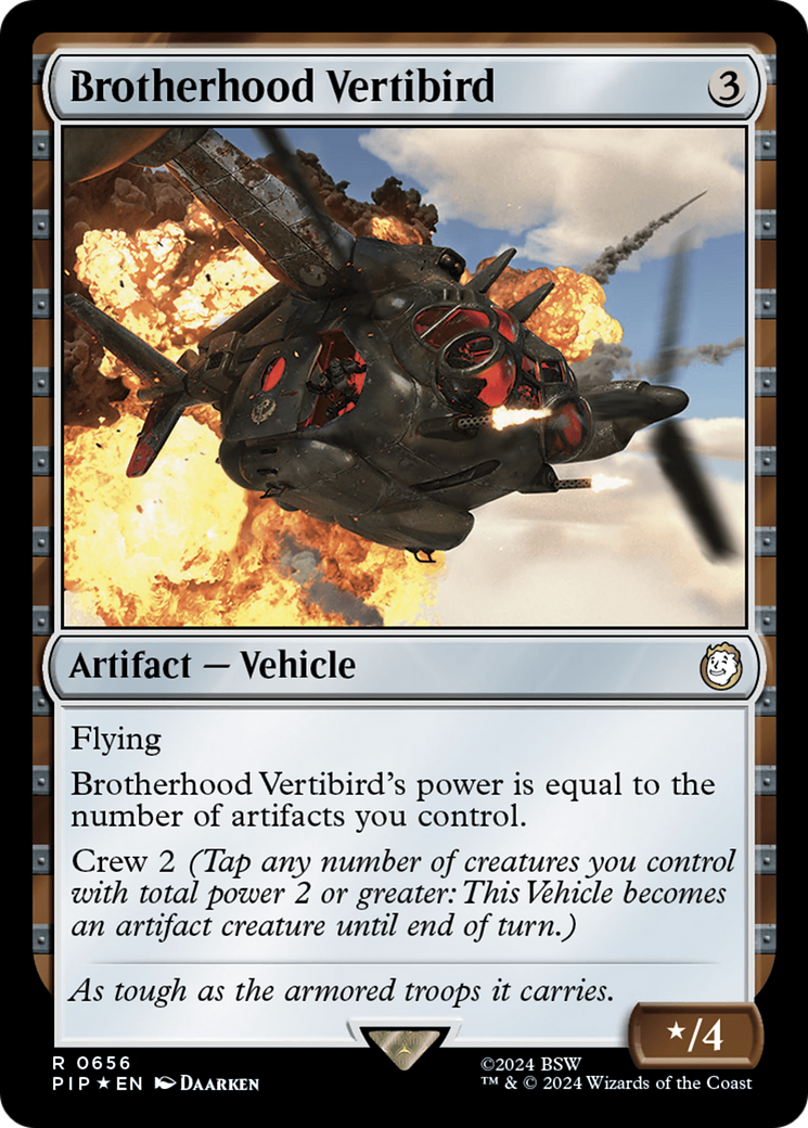 Brotherhood Vertibird (Surge Foil) [Fallout] | Fandemonia Ltd
