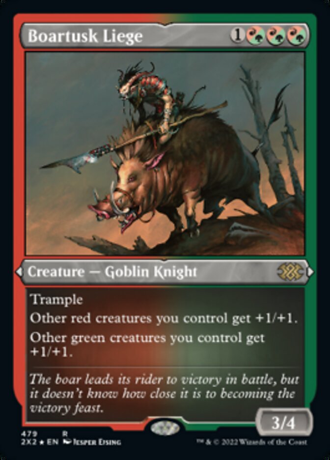 Boartusk Liege (Foil Etched) [Double Masters 2022] | Fandemonia Ltd