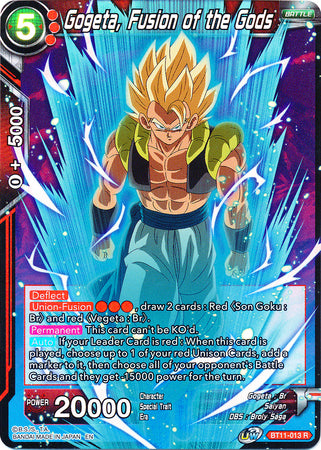 Gogeta, Fusion of the Gods (BT11-013) [Vermilion Bloodline 2nd Edition] | Fandemonia Ltd